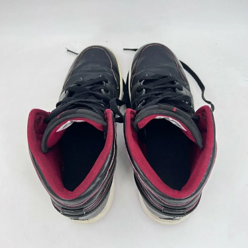 Nike Air Jordan 1 Retro Lance Mountain Bred Black Red Youth Shoes 554725-028 7Y